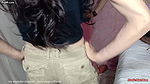 Canada residing long black hair step brother dance with desi step sister very hot dance mujra