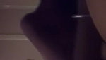 Shy girl having in dark