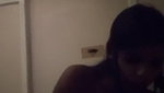 Shy girl having in dark