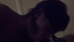 Shy girl having in dark