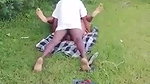 Mature couple caught fucking outdoor
