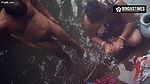 Desi Dhoban Bhabhi Ko Pani me gira ke khub choda