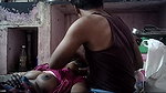 Tamil Indian village house wife and housband hot kissing and romantic movement