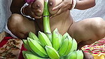 I took the banana kadi and put it inside my pussy and enjoyed it nomita boudi