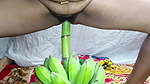 I took the banana kadi and put it inside my pussy and enjoyed it nomita boudi