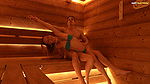 Horny Stepson and Some Random Man Seduce in the Sauna and Fuck His Stepmother’s Best Friend Hard in the Anal!