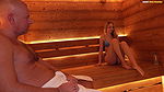 My Friend Has a Huge Dick, but a Diligent Girl and Coped with This Dick! a Man Seduces and Fucks a Cute Girl in a Sauna!