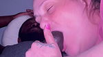 Big Mouth Takes a Thick Black Cock Down Her Throat