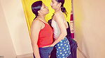 lesbian two girls double cumshot, 2025