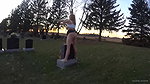 rty Hot Wife Bare Ass and Peeing in the Graveyard