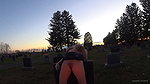 rty Hot Wife Bare Ass and Peeing in the Graveyard