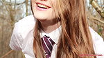 lking through the woods on her way home and relieve
