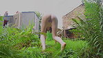 e Daddy s Girl takes a pee Out Doors