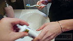 88MarssyX Tooth cleaning cum and piss