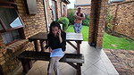 85Surprise s facial for skinny on the phone busy with a interview hair pulling pussy lick