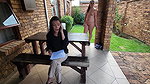 85Surprise s facial for skinny on the phone busy with a interview hair pulling pussy lick