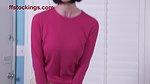 75Teacher Julia Pee confessions in layered nylons