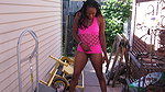67Becky goes Potty behind the Garage again