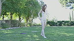 65Emma Evins frolicking outsidepissing