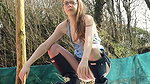 35Ffezine Pee upskirt wellies