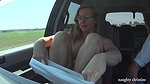 ristine peeing in the farmers field