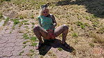 23SteffiBlond TRAVEL WITH STEF vor der cam live abgest SPONTAN und GEIL