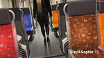 vil Sophie Public Latex Piss In The Train Compartment