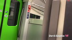 vil Sophie Public Latex Piss In The Train Compartment