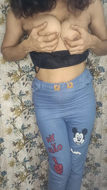 Showing boobs