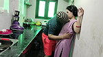 Bhabhi ko kitchen me hi pel diya