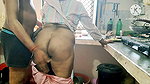 Desi wife hard-core fuking neighbour boy’s with kichen