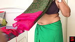 Sexy Indian Stripping Off Saree to Panty – Hot Pose make you WANK!!