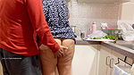 Romantic Indian Couple – Sexy Wife’s Night Wear Lifted Up, Ass Grabbed in the Kitchen