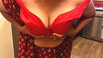 My Sexy Indian Wife teases with her Boobs in Saree Blouse