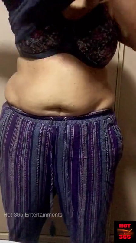 Indian wife changing the clothes