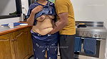 Indian Couple Romance in the Kitchen – Sensual Play – Boobs and Ass Fondled – Pussy Fingering