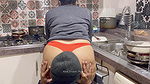 Hot Indian Kitchen Love Making with Step Sister – Milf Big Ass is Eaten, Kissed and Pressed!