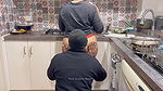 Hot Indian Kitchen Love Making with Step Sister – Milf Big Ass is Eaten, Kissed and Pressed!