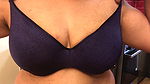 Hot Brown Desi Milf changes her bra
