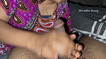 Expert Indian Wife Loves Cock Sucking, Passionate Handjob and Enjoys Ball Grabbing