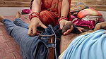 Tanya Bhabhi grabs the cock while pressing her husband’s leg and has sex