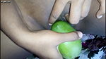 Desi Girl PUTTING MANGO INTO PUSSSY!!!