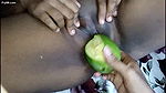 Desi Girl PUTTING MANGO INTO PUSSSY!!!