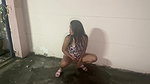 Asian Hottie Relieves Herself Outside In Public Got2pee