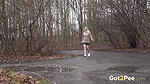 Blonde Babe Nikki Dream Squats And Pees In Puddle2 Got2pee