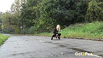 Blonde European Squats To Piss On The Road Got2pee
