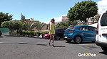 Blonde Hottie Aylin Tattoo Squats And Pees Outside Got2pee