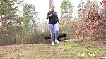 Blonde Hottie Delphine Pees Over The Ground Got2pee