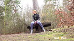 Blonde Hottie Delphine Pees Over The Ground Got2pee