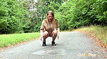 Claudia Macc Relieves Her Piss Desperation Outside Got2pee